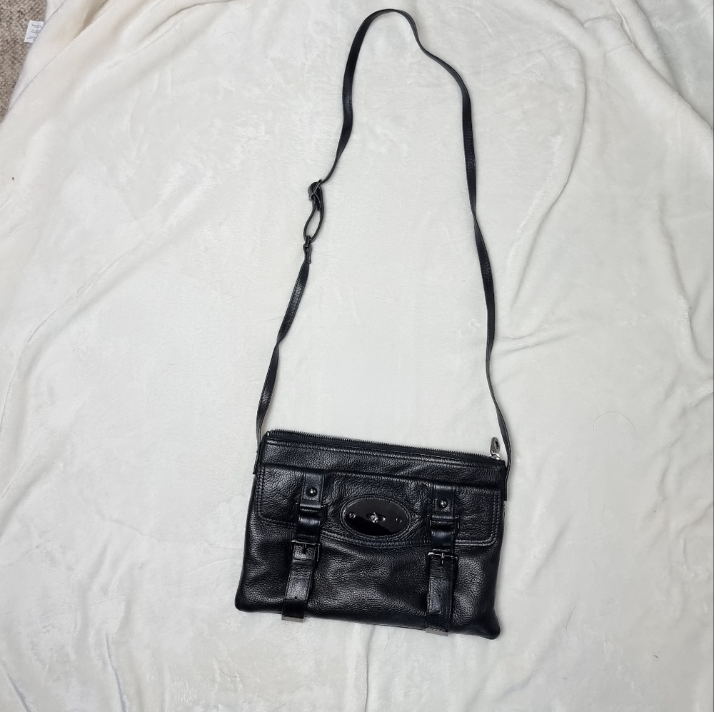 DANIER leather Black Crossbody purse Bag